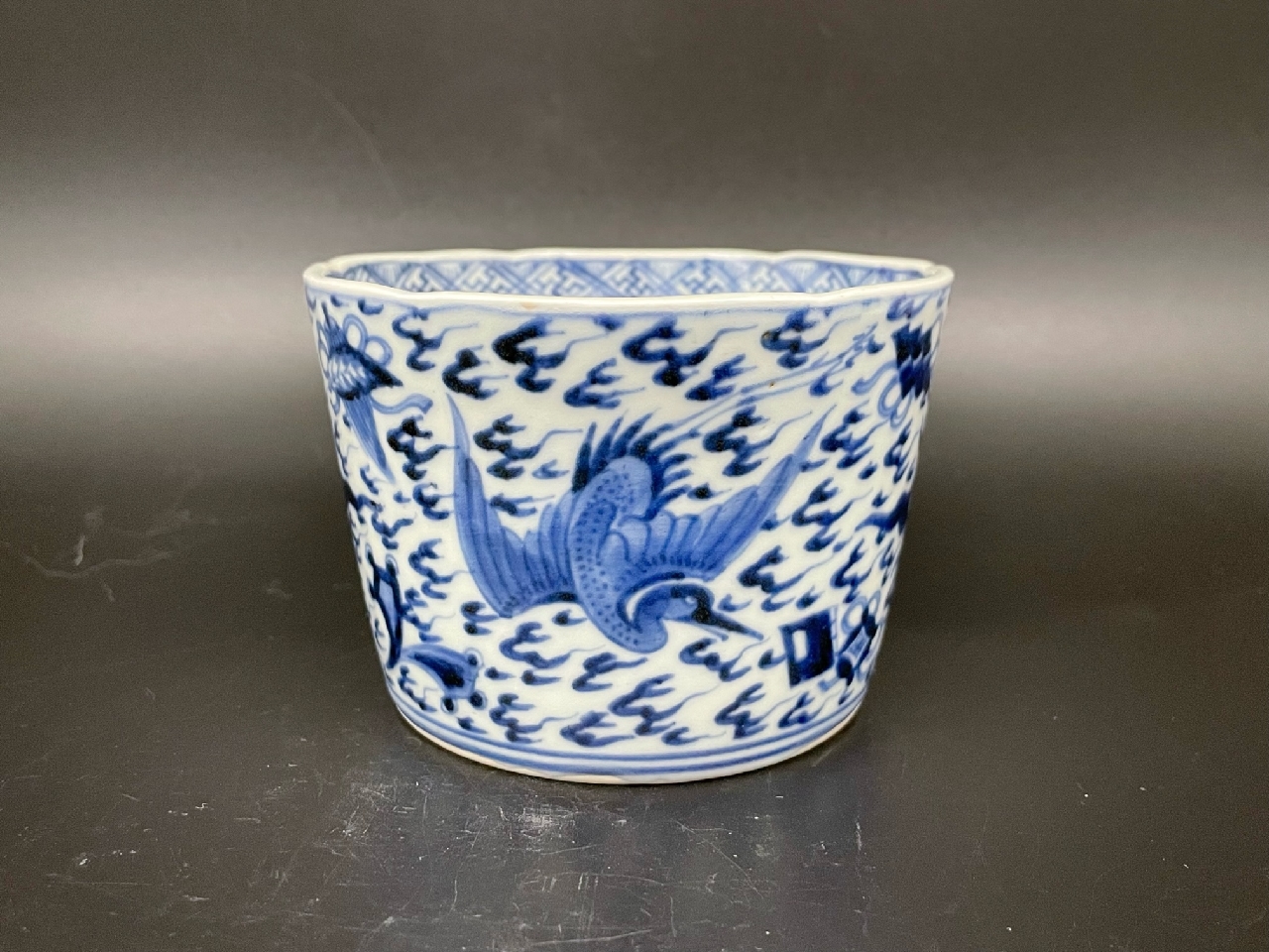 古伊万里 対亀甲と羊歯文 蕎麦猪口 - 工芸品